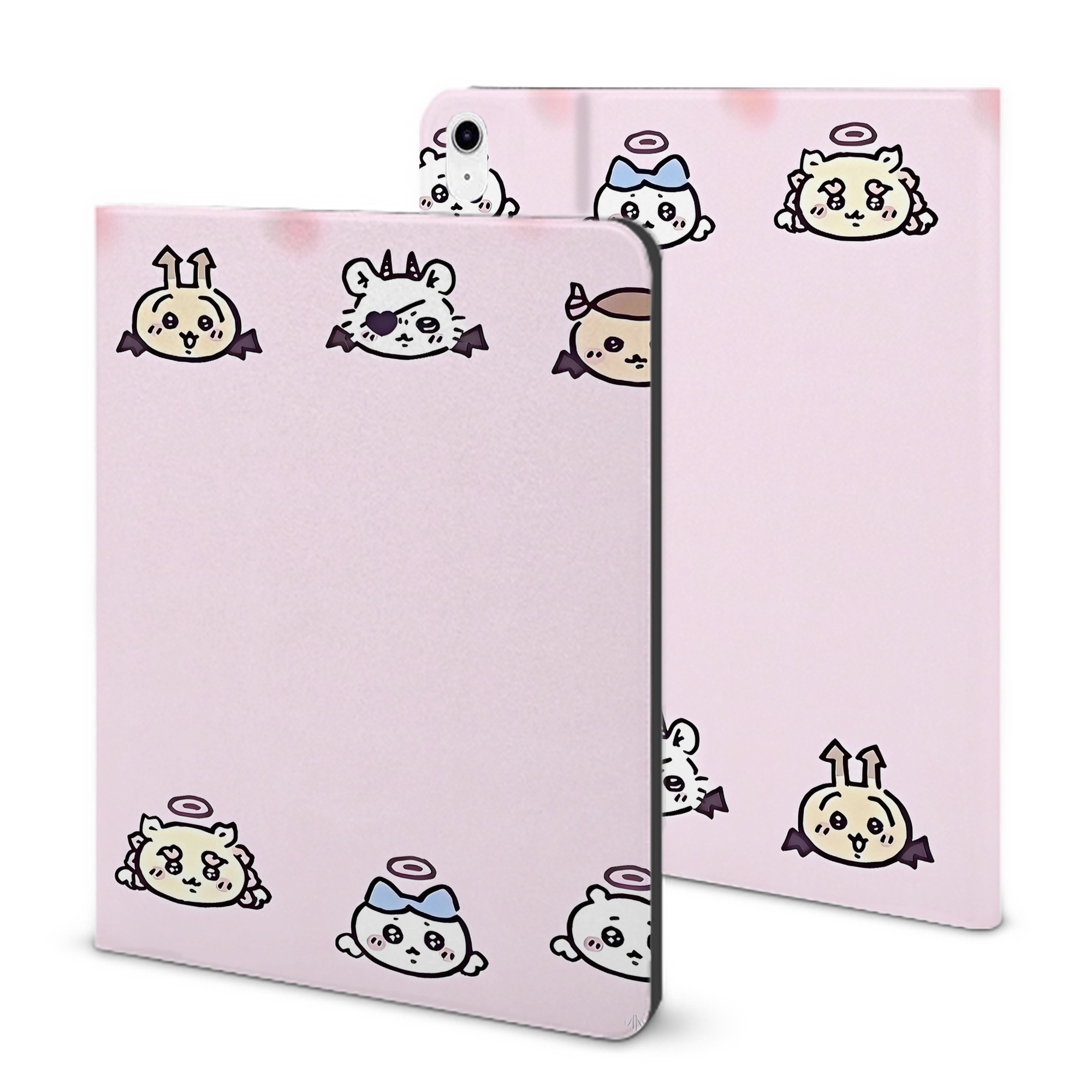 （画像用） ちいかわ Chii-kawa IPad ケース ブック型 PUレザー TPU 耐衝撃 軽量 薄型 ペン収納なし 全面保護 IPad 各モデル対応